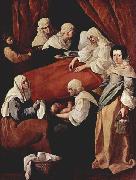 Francisco de Zurbaran The Birth of the Virgin, Spain oil painting artist